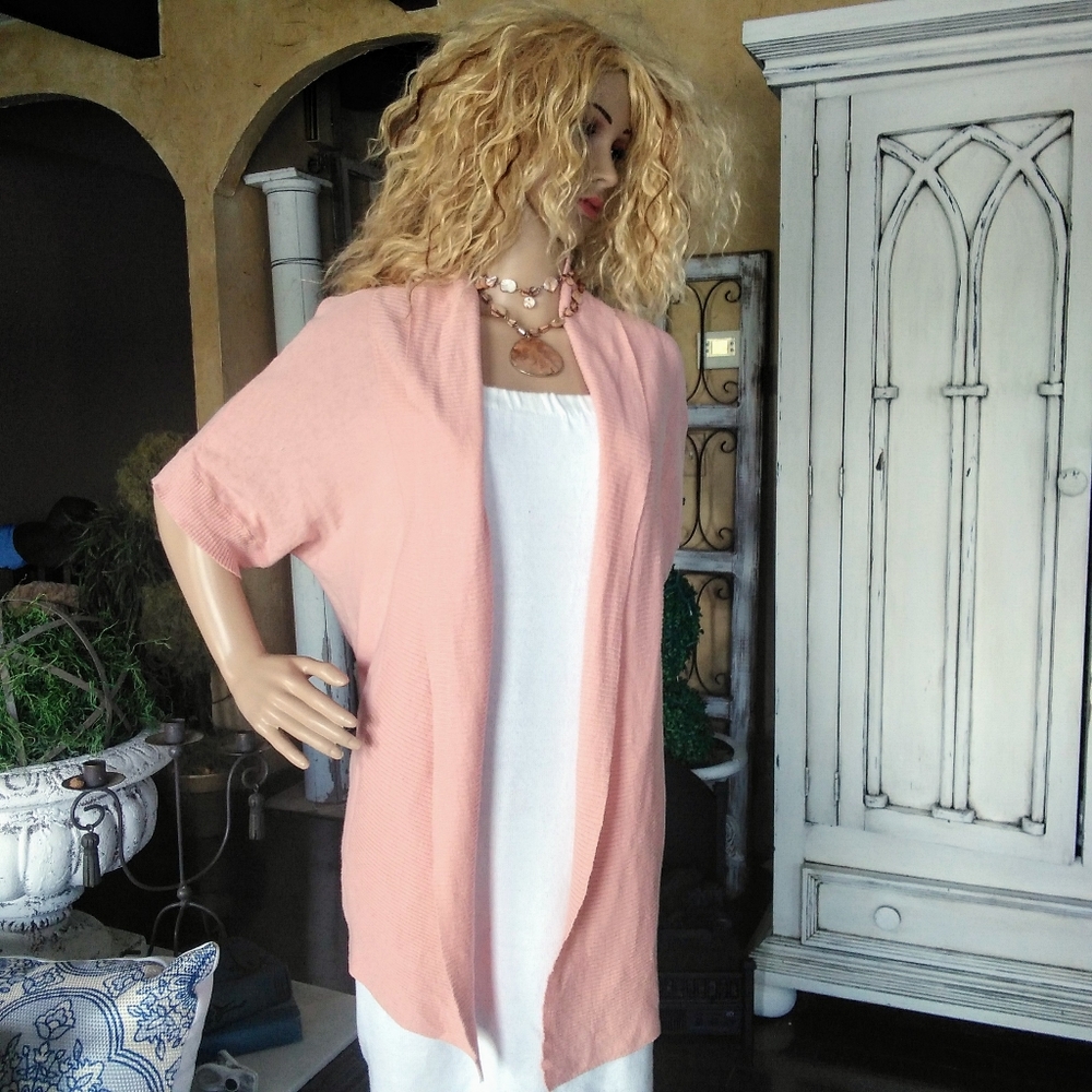 Peach spring sweater